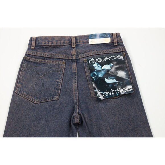 Deadstock Vtg 80s 90s Calvin Klein Mens 28x36 Pigment Overdye Western Jeans USA - Picture 9 of 14